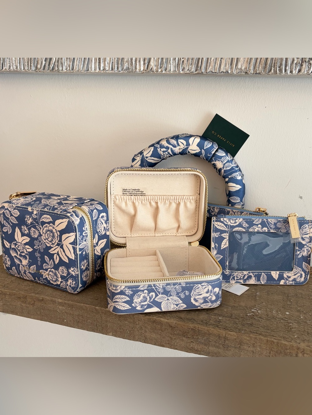 Rifle Paper Co. Bundle • Jewelry Organizers + Card Wallets + Headband